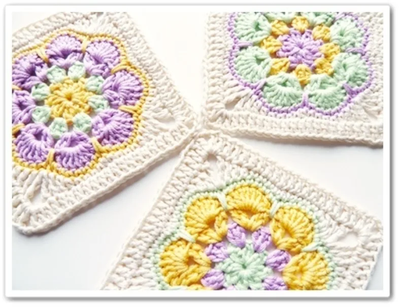 African Flower Square