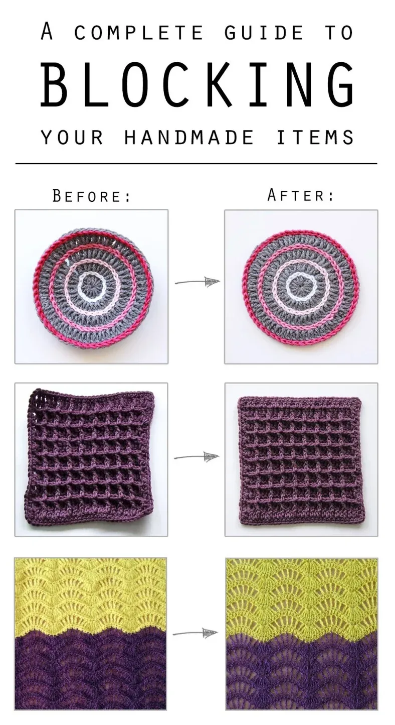 How to Block Knitting - Blocking a Hand Knit Blanket Tutorial