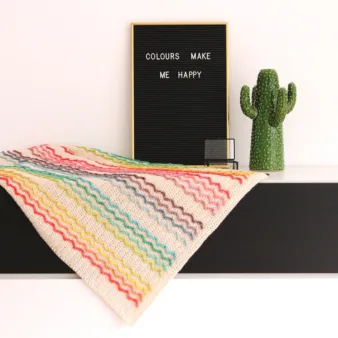 Rainbow Wave Blanket