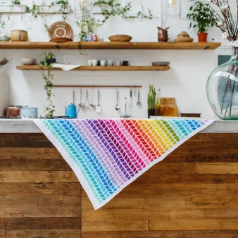 Chevron Rainbow Blanket