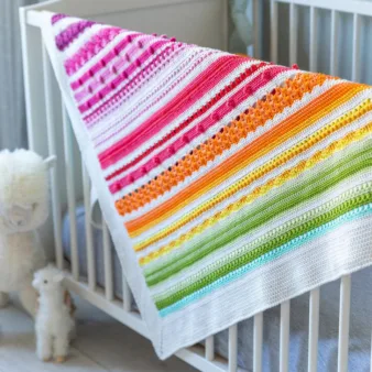 Baby Rainbow Sampler Blanket