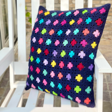 Granny Square Pillow