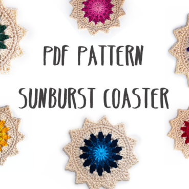 New crochet pattern: Sunburst Coasters