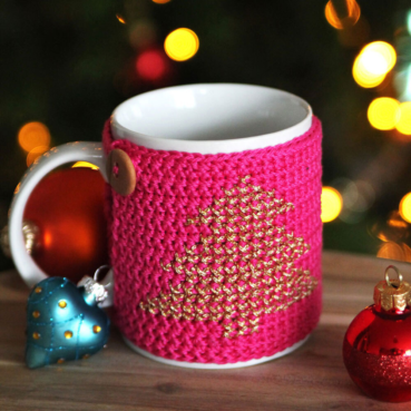 Christmas Cross Stitch Mug Cozy