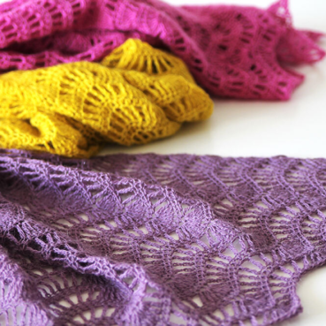 Ik heb de Feather & Fan Shawl gemaakt!