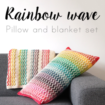 New crochet pattern: Rainbow wave set