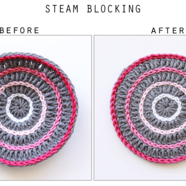 How to steam block your crochet and knitted items