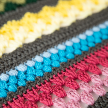 Regenboog Sampler deken (deel 4)