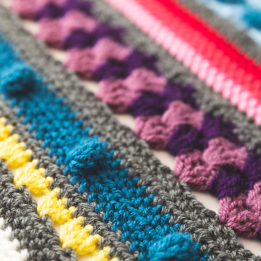 Regenboog Sampler deken (deel 7)