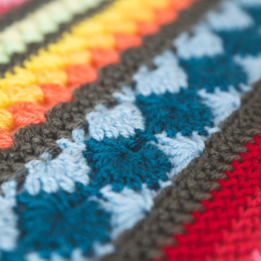 Regenboog Sampler deken (deel 8)