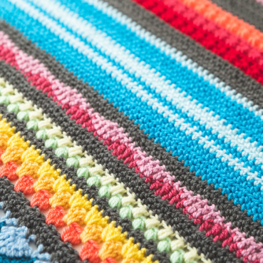 Regenboog Sampler deken (deel 9)