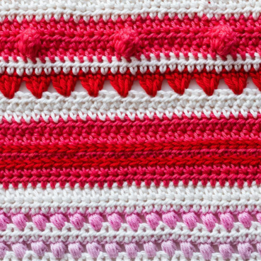 Baby Rainbow Sampler Blanket (part 7)