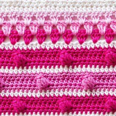 Baby Rainbow Sampler Blanket (part 6)