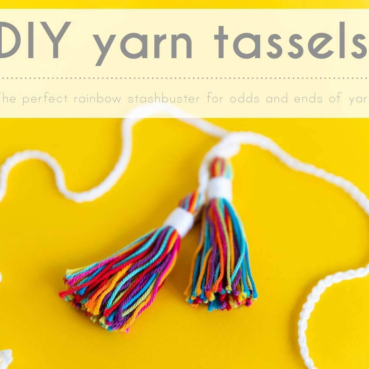 How to make a yarn tassel from scrap yarn