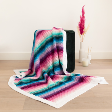 Alpine Stitch baby blanket