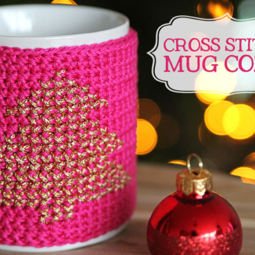 Christmas Cross Stitch Mug Cozy