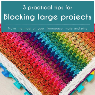 How to block large crochet projects and blankets