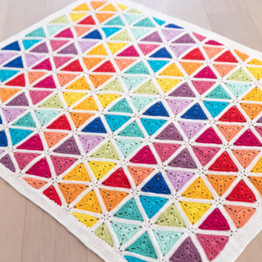 Josephine's rainbow blanket