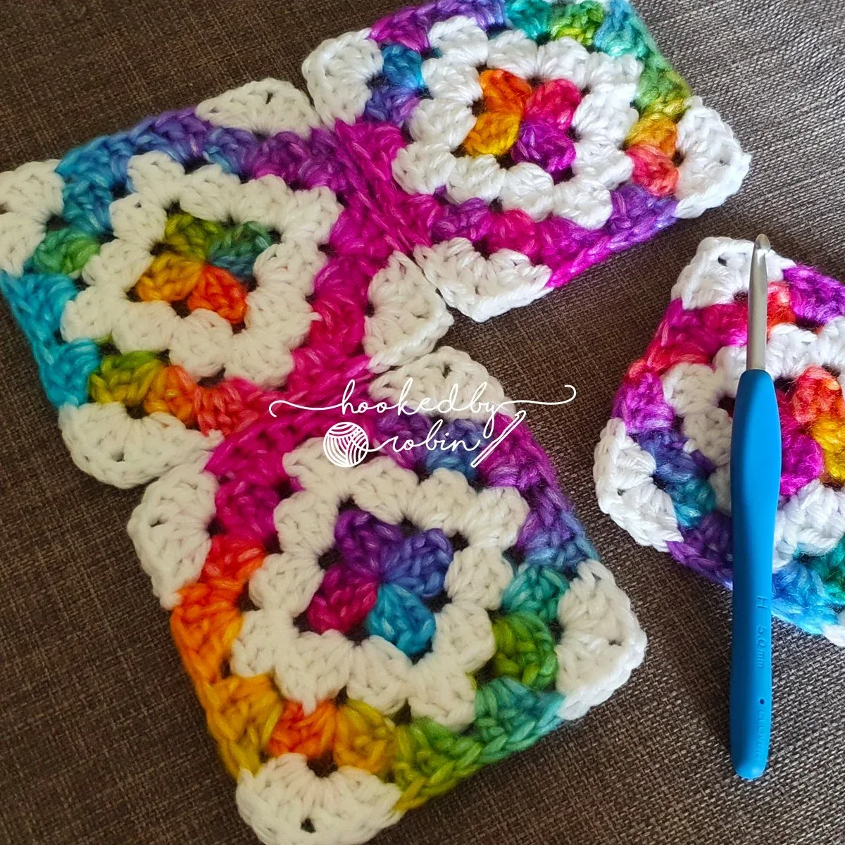 Colour work Granny Squares