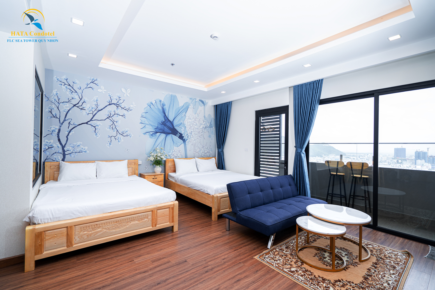 Hình ảnh phòng Studio (hướng biển, 2 giường 1m6)