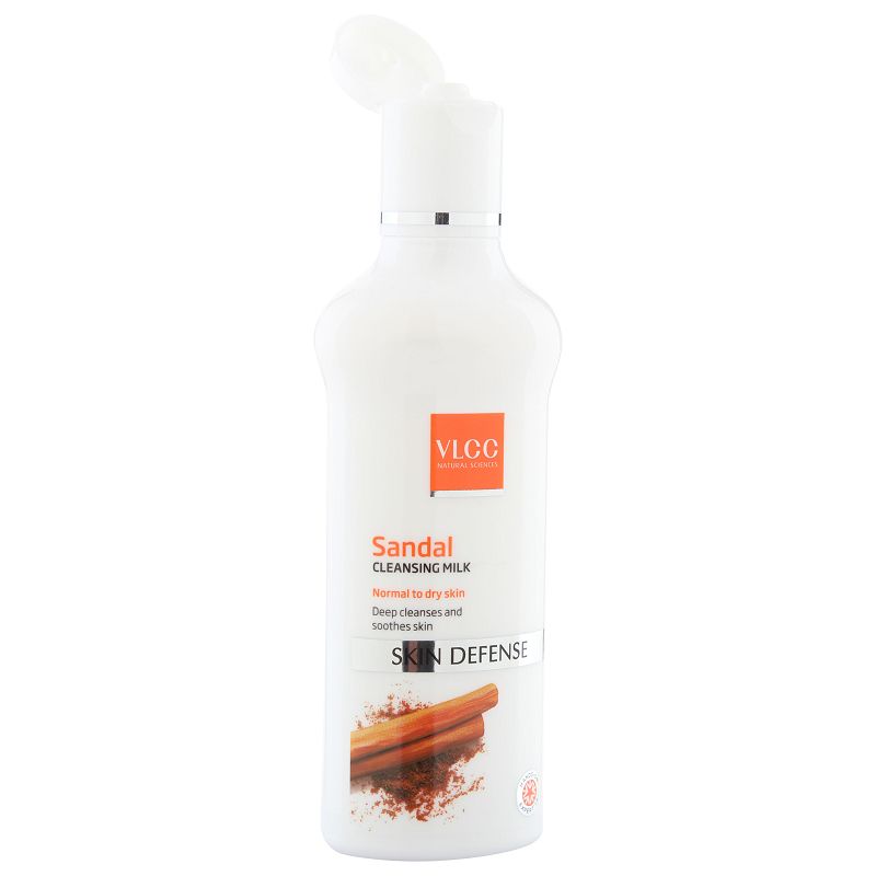 Buy VLCC Sandal Skin Defense Cleansing Milk - Normal to Dry Skin (100ml) at  thesparkleindia – Thesparkleindia