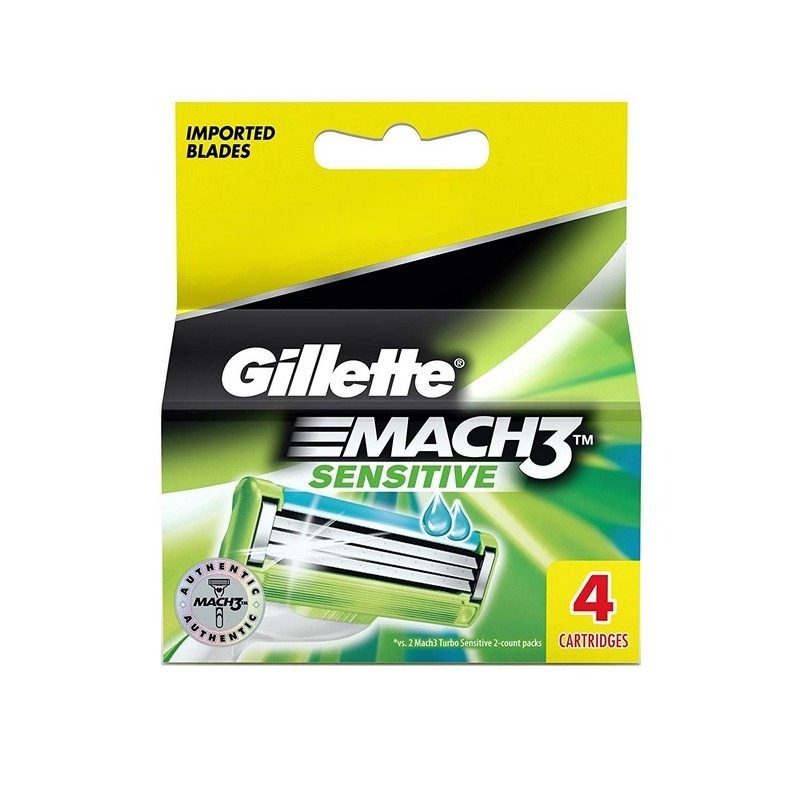 

Gillette Mach3 Sensitive Blades 4 Cartridges