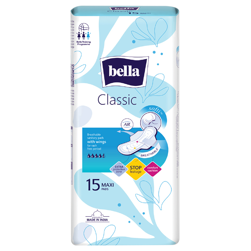 Bella Maxi Soft Wings Sanitary Napkins 15 Pads