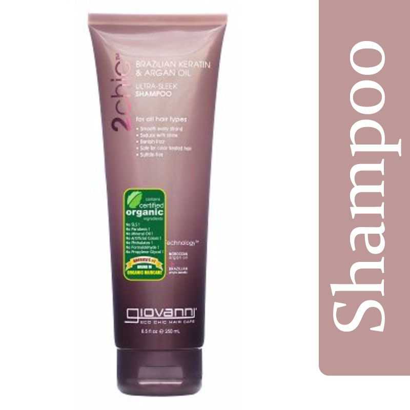 Giovanni 2chic Ultra-Sleek Shampoo With Brazilian Keratin & Argan Oil 250ml