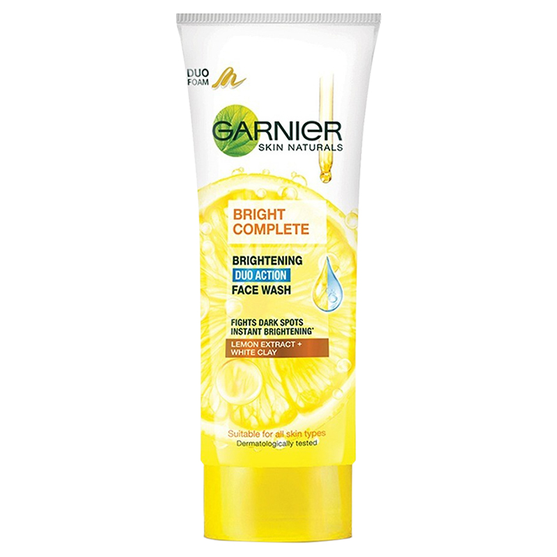 

Garnier Skin Naturals Bright Complete Brightening Duo Action Face Wash 100gm