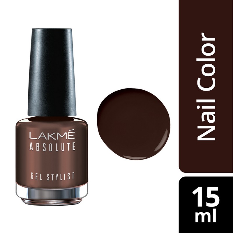 Buy Lakme Absolute Gel Stylist Nail Color Deep Taupe 15ml Health