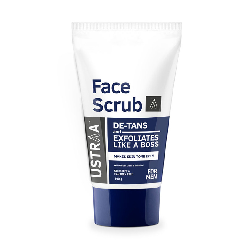 Ustraa Face Scrub De-Tans & Exfoliate Like A Boss 100gm