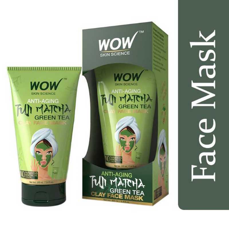 WOW Skin Science Anti-Aging Fuji Matcha Green Tea Clay Face  Tube 100ml