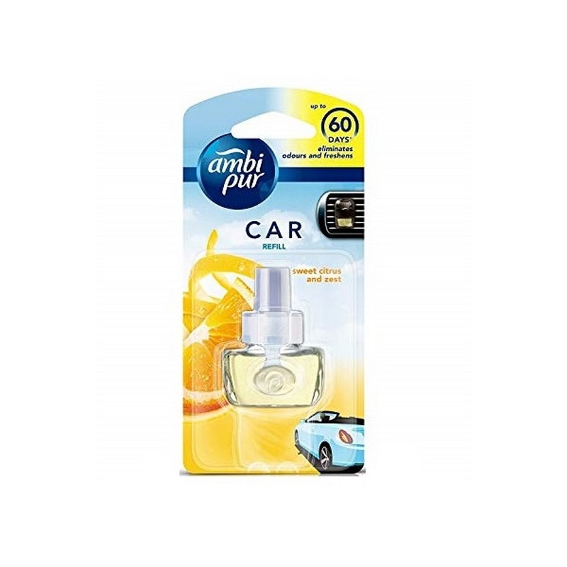 

Ambi Pur Car Air Freshener Refill Sweet Citrus And Zest 7.5ml