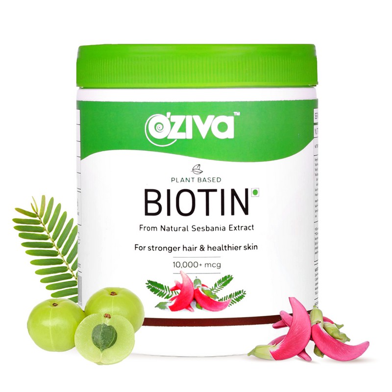 

Oziva Plant Based Biotin Classic 1000+mcg 120gm