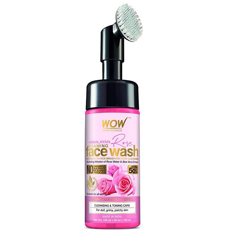 

Wow Himlala Rose Foaml Face Wash With Face Brush 100ml