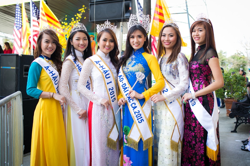 Tết Festival 2015 at Kelley Park San Jose CA Miss Vietnam California