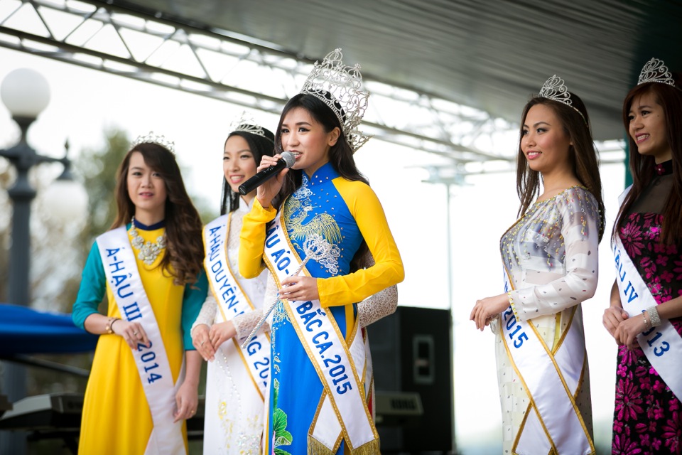 Tết Festival 2015 at Kelley Park San Jose CA Miss Vietnam California
