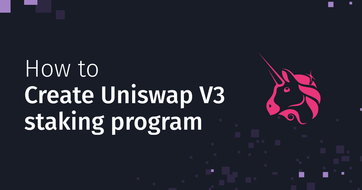 How to create a Uniswap V3 staking program