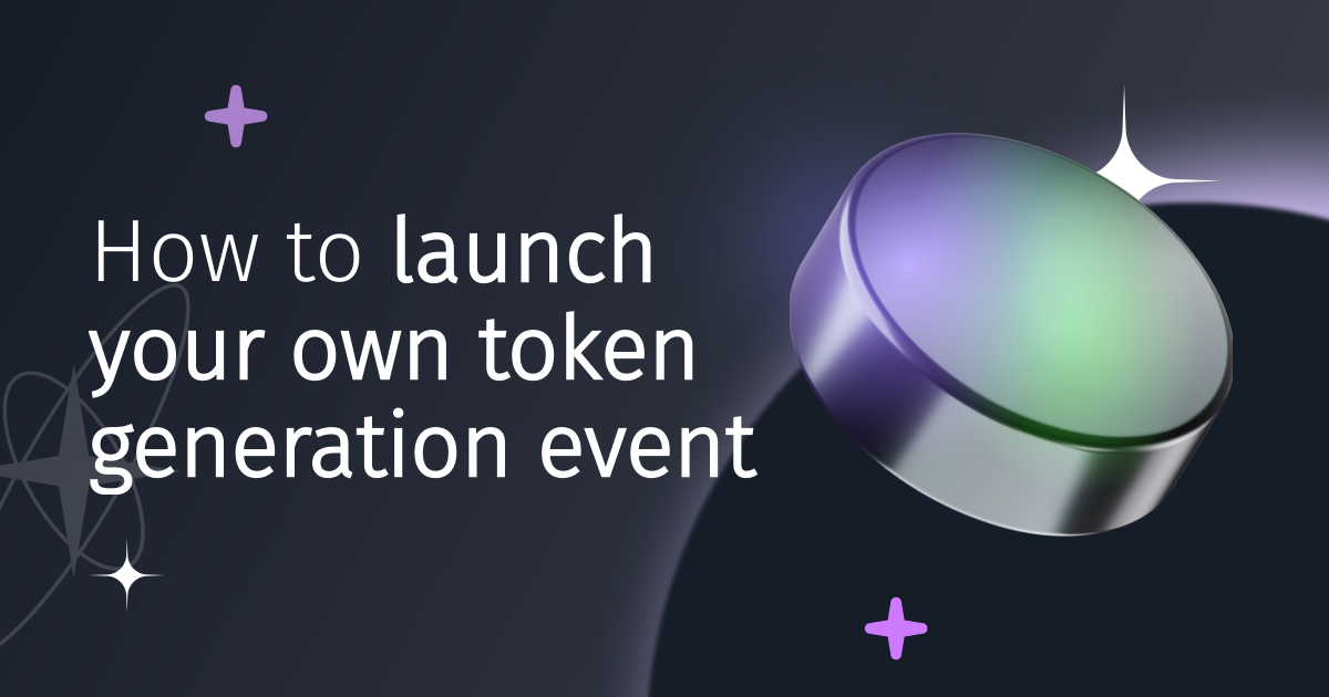 Guide on how to launch your own token generation event