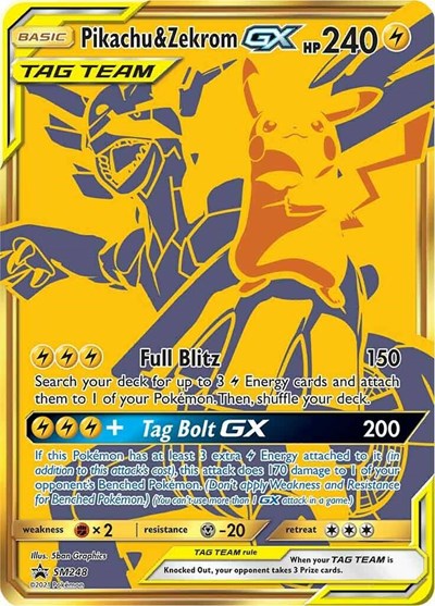 Pikachu & Zekrom GX SM248