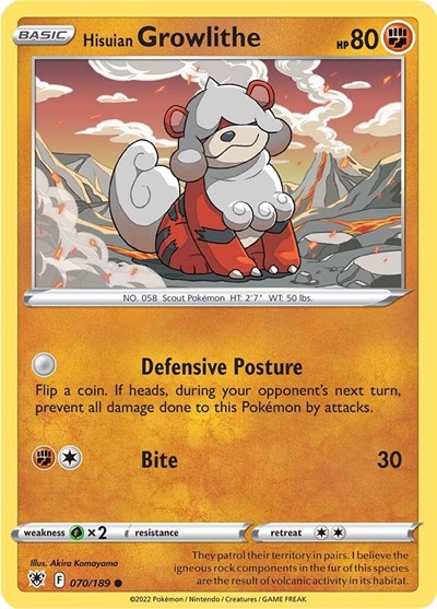 Hisuian Growlithe 70