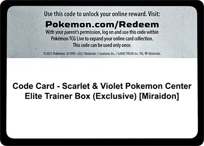 Elite Trainer Box: Miraidon · Pokemon Center