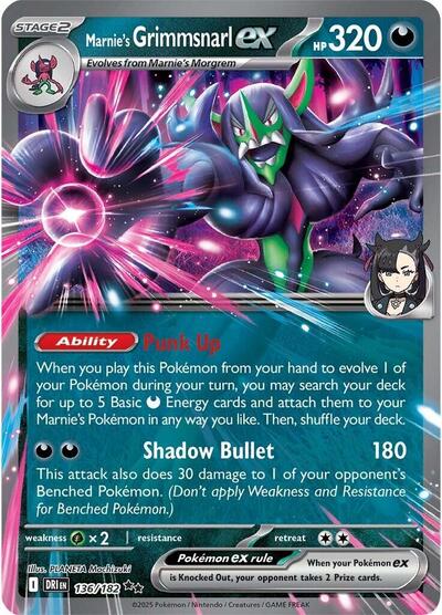 Marnie's Grimmsnarl ex 136