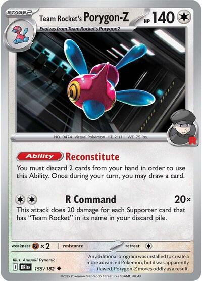 Team Rocket's Porygon-Z 155