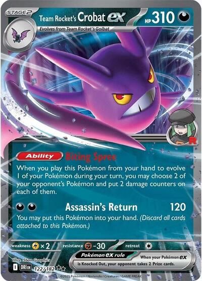 Team Rocket's Crobat ex 122