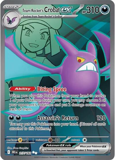 Team Rocket's Crobat ex 217