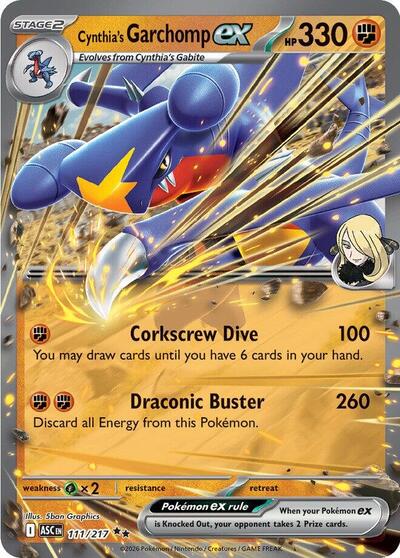 Cynthia's Garchomp ex 111