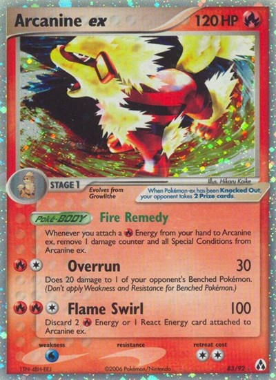 Arcanine EX 83