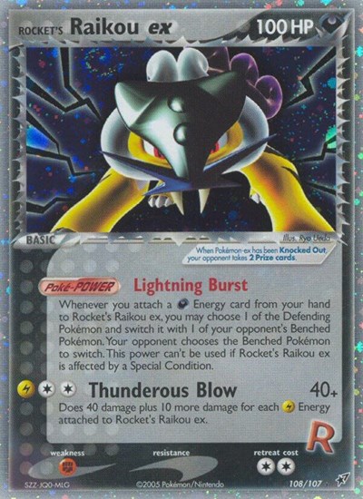 Rocket's Raikou EX 108