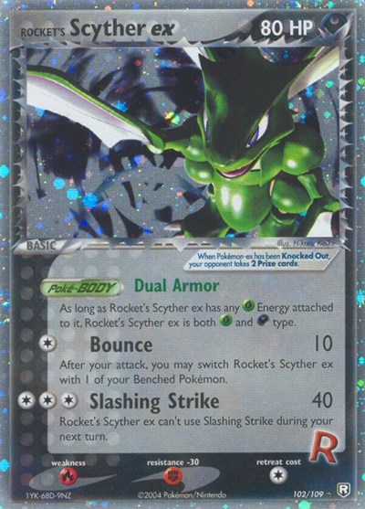 Rocket's Scyther EX 102